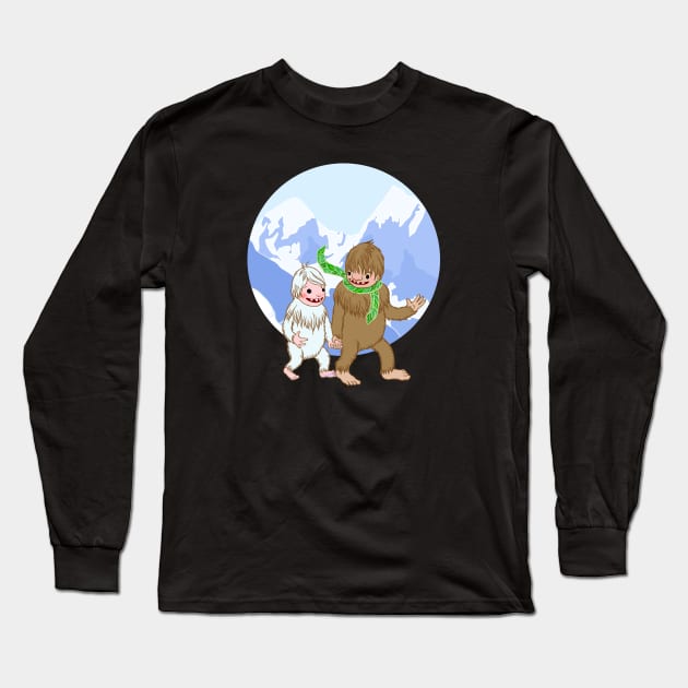 Mythical Friends Long Sleeve T-Shirt by TheresaFlaherty